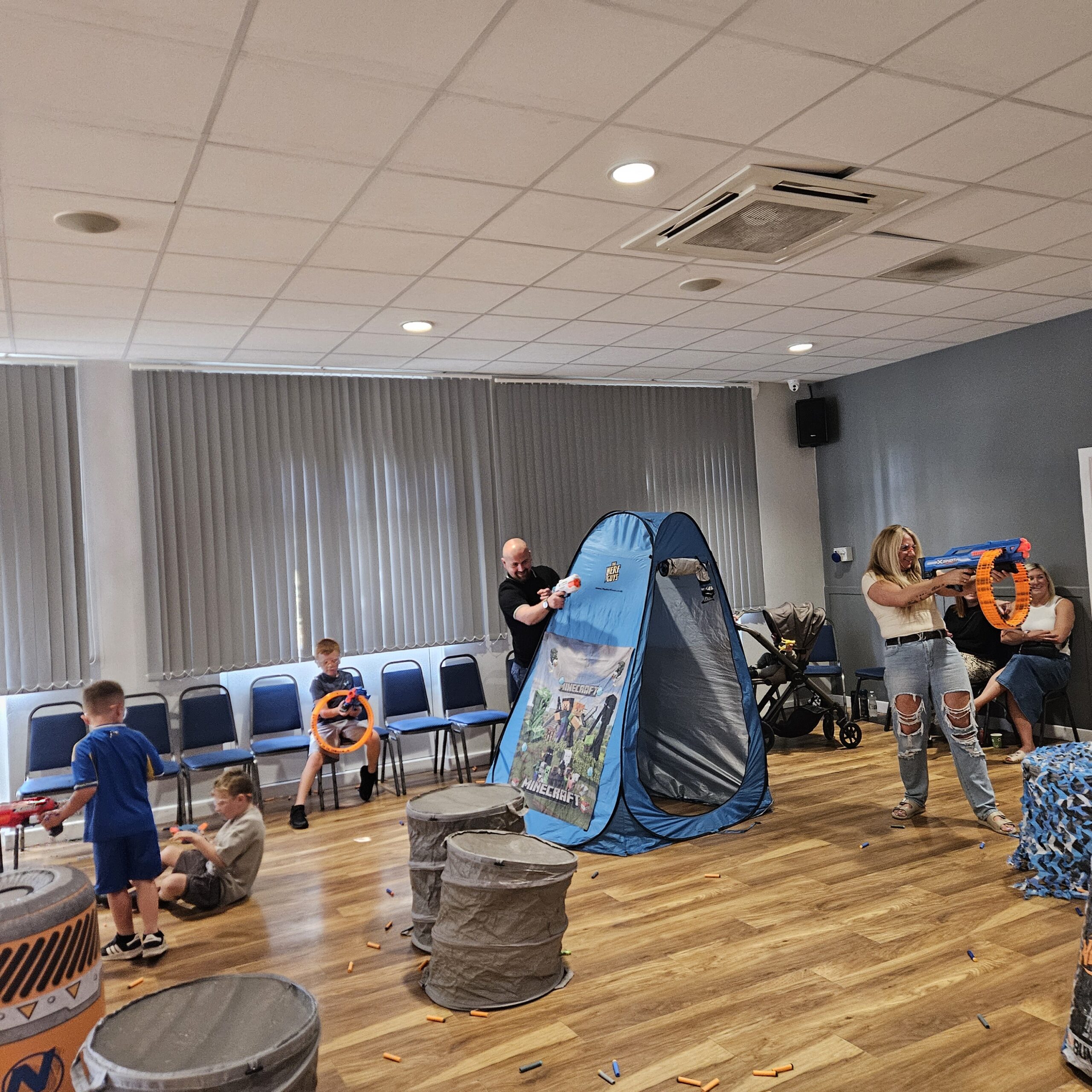 Minecraft themed Nerf party