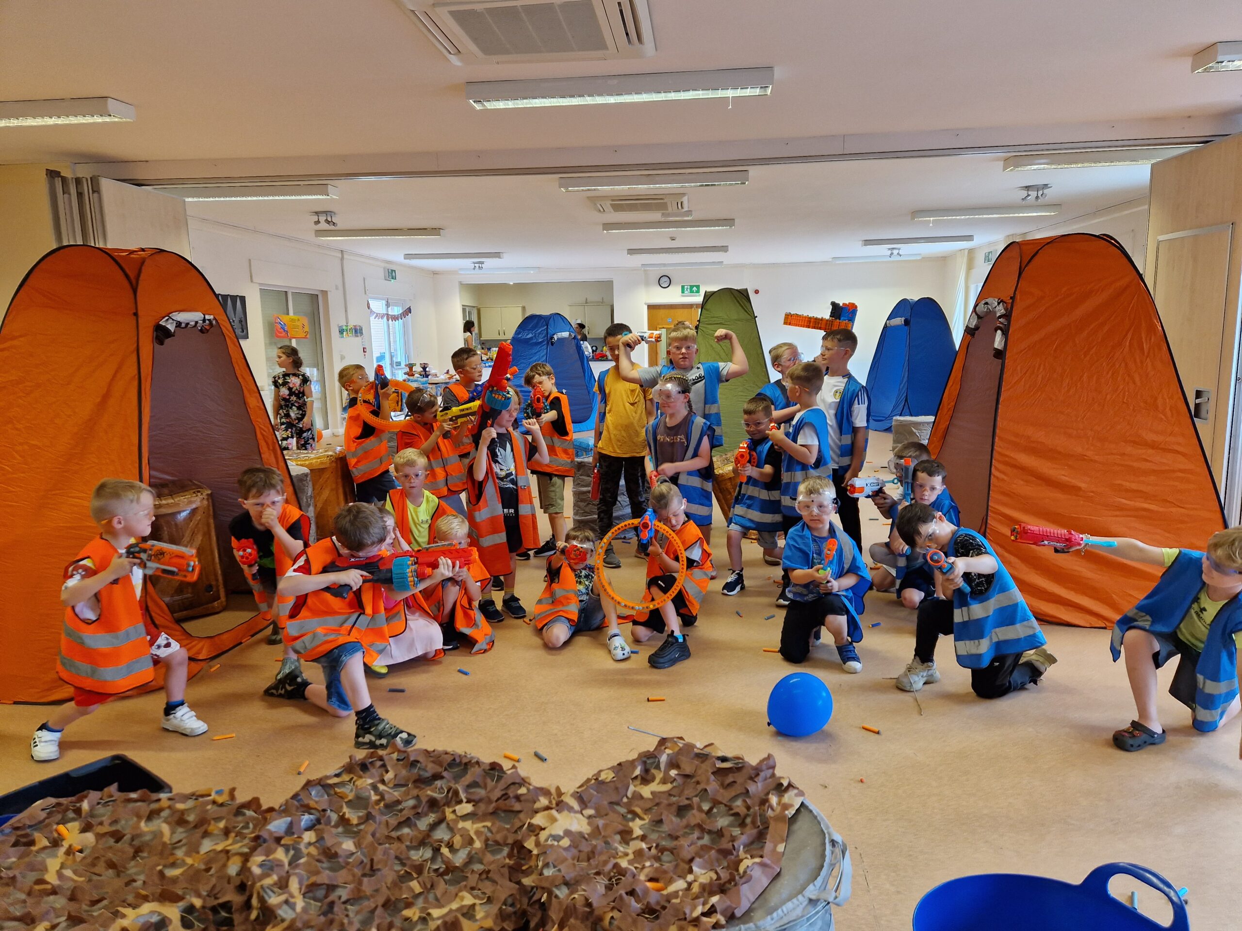 Minecraft themed Nerf party
