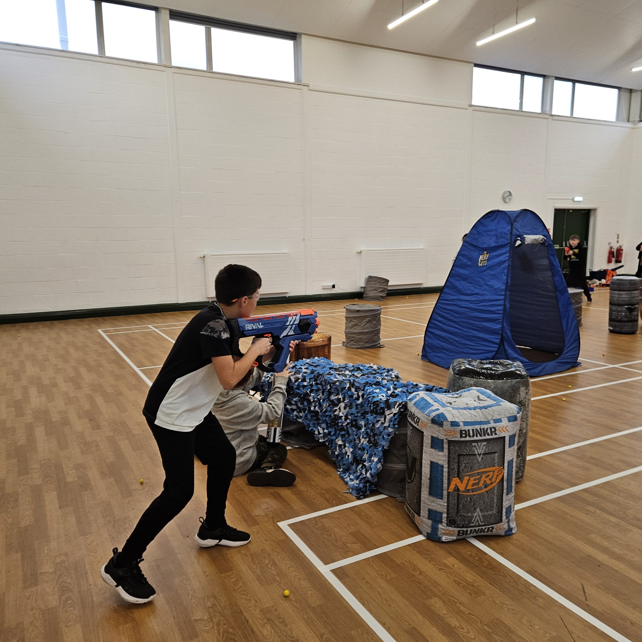 Superhero themed Nerf party